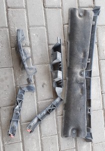 ŚLIZGI ZDERZAKA TYŁ KOMPLET OPEL CORSA D 3D