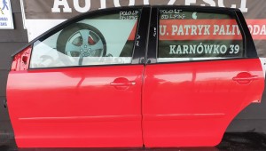 DRZWI LEWE PRZÓD TYŁ VW POLO IV 9N 5D LP3G