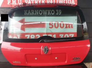 KLAPA BAGAŻNIKA KOMPLETNA RENAULT CLIO II 3D LIFT 