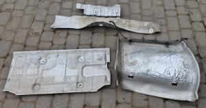 OSŁONY TERMICZNE WYDECHU KOMPLET 74772JD00A 74758JD00A 74758JD00A NISSAN QASHQAI J10 Lift 2.0 B