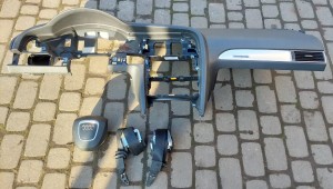 DESKA ROZDZIELCZA KONSOLA PODUSZKA AIRBAG NAPINACZE 4F1857041R 4F0880201AS 4F0857705 4F0857706 AUDI A6 C6 KOMBI